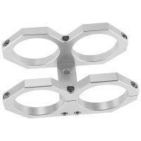 Dual Fuel Pump Bracket Dual Fuel Pump Clamp Cradle Mounting Bracket 55-70mm Aluminum for Bosch 044 Fuel Pump