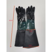 1 Heavy Duty Sandblasting Gloves 65cm for Sandblaster Blast Cabinet