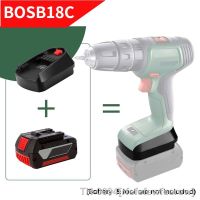 ☏☒ rfefefewfeerew Adaptador de bateria bosb18c que converte para a lítio bat609 da série do bastão bosch 18v pba