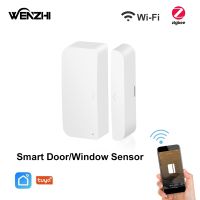 【LZ】✥  Wifi ZigBee Door And Windows Sensor Magnetic Tuya Smart Life Wireless Home Automatic Security Opening/Close Residential Alarm