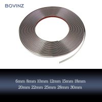 {Hot} สติกเกอร์แม่พิมพ์แต่งสไตล์ป้องกันประตูคิ้วติดกันชนภายนอกรถโครเมี่ยม5ม. 6มม. 8มม. 10มม. 12มม. 15มม. 18มม. 20มม. 30มม.