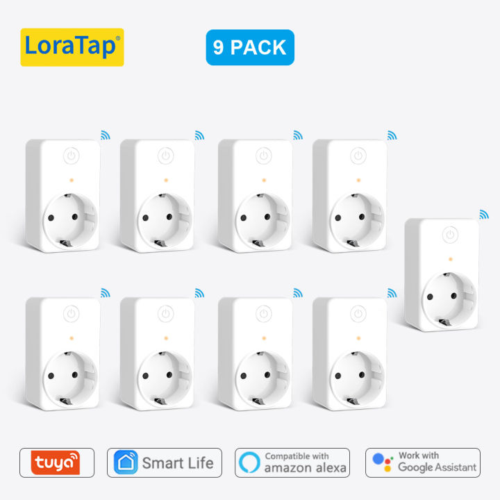 loratap-tuya-smart-wifi-eu-plug-outlet-16a-kwh-electricity-statistic-energy-power-monitor-timer-socket-support-home-alexa