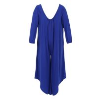 Autumn New Ladies Plus Size Rompers Sexy Wide Leg Pants Elastic Chest Fashion Femme Loose Long Sleeve Casual Women Rompers Jumpsuits Female