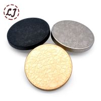 New fashion classic big sewing button decorative glacial fissure plane gold black buttons for clothing overcoat accessories DIY Haberdashery