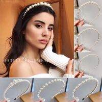 【YF】 New Women Full Pearls Hair Bands Elegant Sweet Headband Simple Hoop Head Band Korean Handmade Wedding Accessories Gift