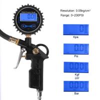 Car Truck Air Tire Inflator with Digital Pressure Gauge 200 PSI Air Chuck &amp; Hose Type Dropshipping