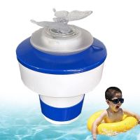 ☢▬✿ Swimming Pool Lights Solar Pool Lights That Float With 7 Color Changing With Dispenser RGB Color Changing Waterproof Solar Pond