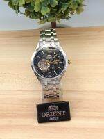 นาฬิกาชาย Orient Automatic Golden Eye Collection FDB05001B โชว์เครื่อง หน้าดำ ของแท้100%