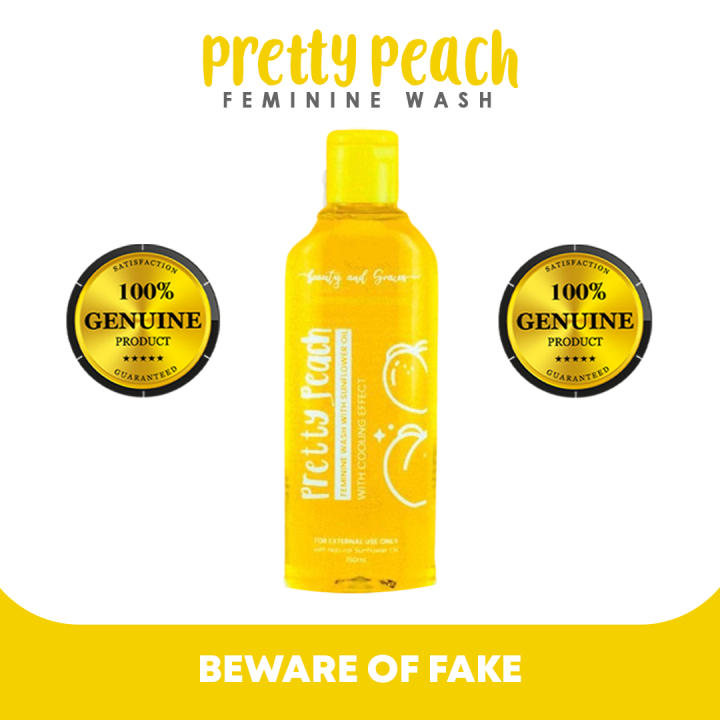 ORIGINAL PRETTY PEACH FEMININE WASH Infused with Sunflower Oil and Natural Ingredients for pH