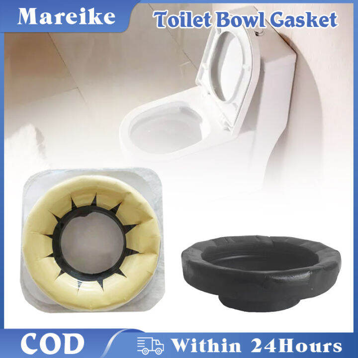 Universal Toilet Bowl Gasket Black Toilet Cistern Seal Pan Rubber