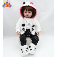 SS【ready stock】Reborn Doll 47cm Baby Girl Dolls Soft Silicone  Reborn Childrens Day Gifts Toys Bed Time Plamate