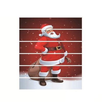 Christmas Decoration 3D Christmas Santa Claus Pattern Stair Decals Stickers Xmas Home Decor