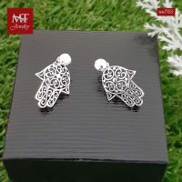 MT ต่างหูเงินแท้ ฝ่ามือแฮมซ่า แบบก้านเสียบ ติดหู Solid 925 Sterling Silver Earrings (se783) MT Jewelry มณีธารา