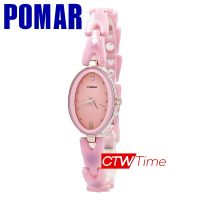 Pomar นาฬิกาข้อมือผู้หญิง สายเซรามิก รุ่น PM23153PKSL09 (สีชมพู / หน้าปัดชมพู )