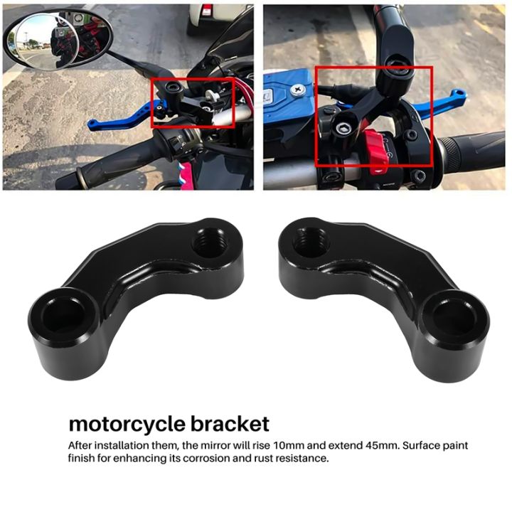 motorcycle-mirror-riser-extension-bracket-adapter-for-bmw-r1200gs-lc-adv-13-18-r-ninet-r1200r-premium-cnc-aluminum-alloy-black