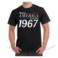 Making America Great Since 1967 53Rd Birthday Gifts For Men Novelty T-Shirt T Shirts For Men Tops New Fitness Cotton