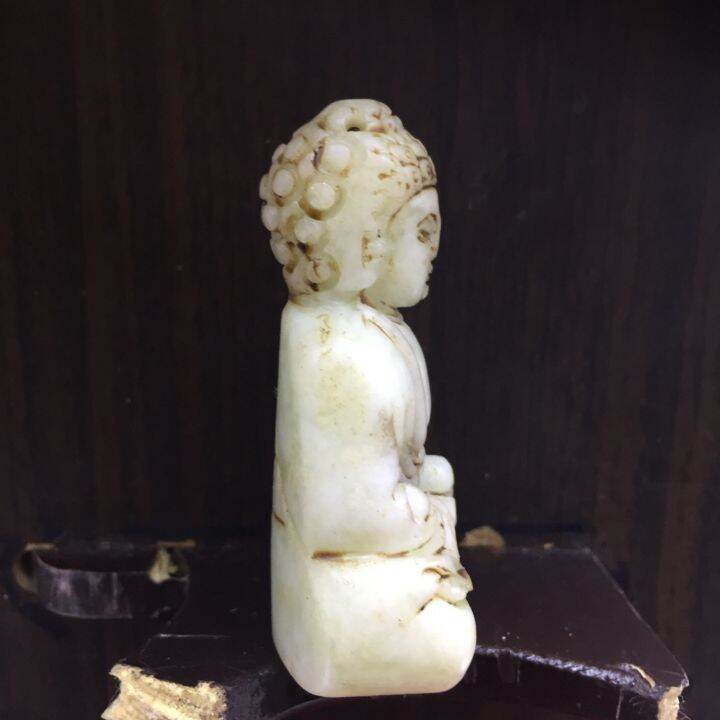 collectable-chinese-white-jade-carved-maitreya-buddha-happy-buddha-exquisite-small-statues