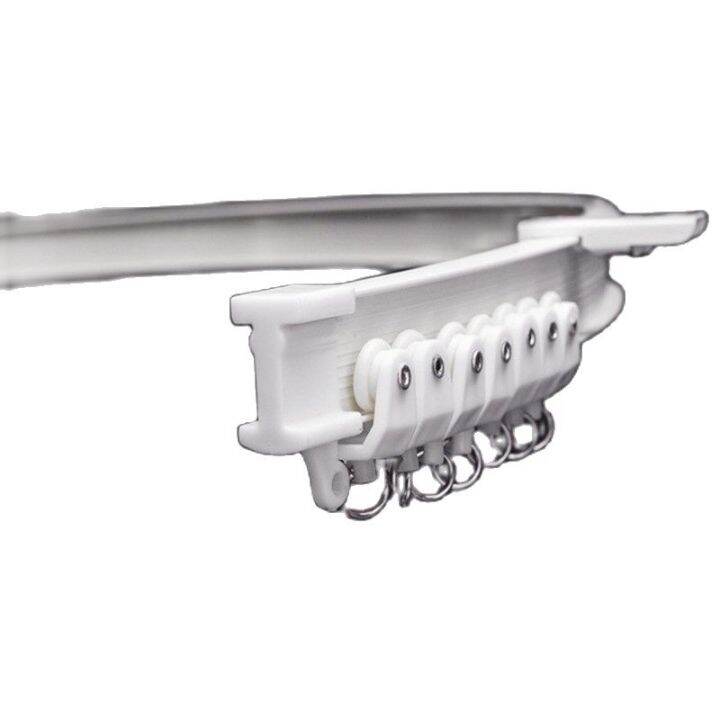 Bay Window Balcony Curtain Track U-bend Plastic Bathroom Soft Rod ...