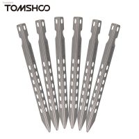 ❃ TOMSHOO 4/6/8/12 Pack 6.3Inch Camping Tent Pegs Ultralight Windproof Titanium Tent Stakes Outdoor Camping Hiking Tent Pegs Nails