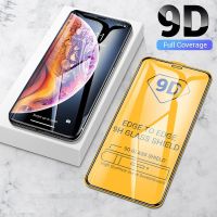 9D ฟิล์มกระจก เต็มจอ iPhone 13 12 Mini 11 Pro X Xs Max Xr 7 8 6 6s Plus SE2 SE 2020