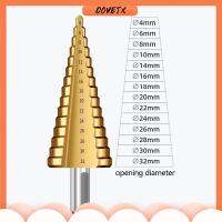 COVETX 6Pcs อเนกประสงค์อเนกประสงค์ ชุดดอกสว่าน ไทเทเนียมชุบเคลือบ ฟันปลาฟันปลา ที่เปิดรู ทนทานต่อการใช้งาน เจาะรูเจาะ เครื่องตัดรูโลหะ