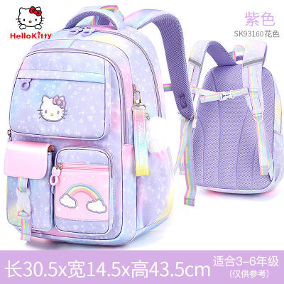 Hello Kitty กระเป๋านักเรียนเด็กผู้หญิง,กระเป๋านักเรียนประถมการป้องกันกระดูกสันหลังลดภาระของเด็กผู้หญิง
