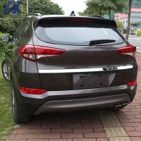 For Hyundai Tucson 2015 2016 2017 2018 Chrome Rear Trunk Door Handle Cover Tail Gate Trim Bezel Molding Styling Stainless