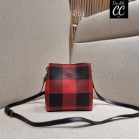 (แท้ ?%‼ from Factory) 7267 MINI TOWN BUCKET BAG WITH BUFFALO PLAID PRINT