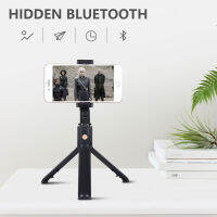 3 In 1 Handheld Selfie Stick Monopod แบบขยายได้พร้อมรีโมทคอนลไร้สาย Bluetooth ที่รองรับ Mini สำหรับ Android IOS