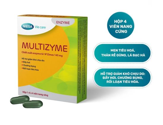 Multizyme mega we care- men tiêu hóa giảm khó tiêu, nặng bụng, đầy hơi - ảnh sản phẩm 1