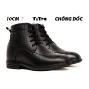 10CM  Giày Độn Nam T&TRA T117 Đen