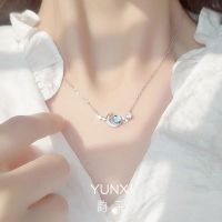 Vivienne Westwood NGBB Blue Planet Zircon Necklace 2023 New Hot Style Light Luxury High-End Sweet Clavicle Chain Female Niche Design Necklace