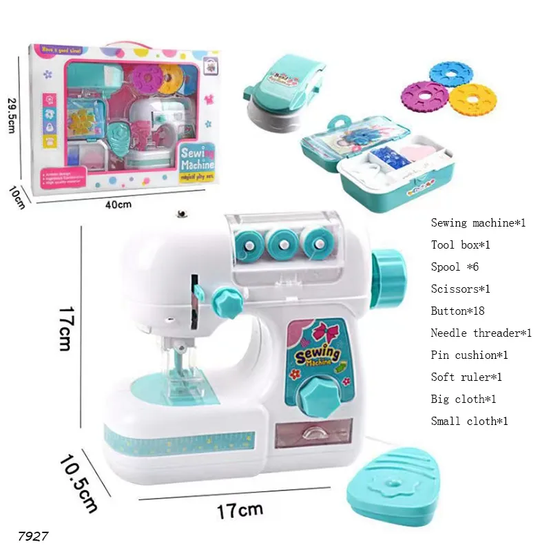 Kids Simulation Sewing Machine Toy Mini Furniture Educational