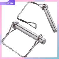 YESMILE 2Pcs เหล็กไร้สนิม หมุดล็อคเพลา 1/2 "x 3.54" 12.6X90มม. หมุดหัวเข็มขัดแบบสปริง ทนทานสำหรับงานหนัก สี่เหลี่ยมสี่เหลี่ยม ความปลอดภัย Coupler PIN รถพ่วงฟาร์ม