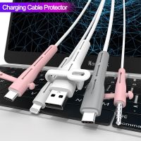 ▦ Charging Cable Protector For Samsung Huawei Data Cable holder Ties cable winder Clip Charger Cord management cable organizer