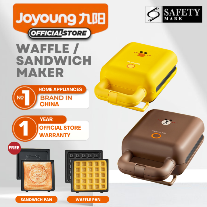 [MY ] Joyoung x Line Friends Waffle Maker Sembilan Yang l Sandwich