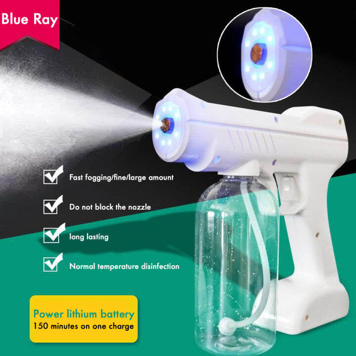 Fogging Machine Disinfection 800ml Blue Light Nano Sprayer Wireless Blu ...