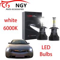 สำหรับ Honda Civic (FD) 2005ถึง2011-LED ไฟหน้าหลอดไฟ Bright 6000K สีขาว Low Beam Kit (1คู่)