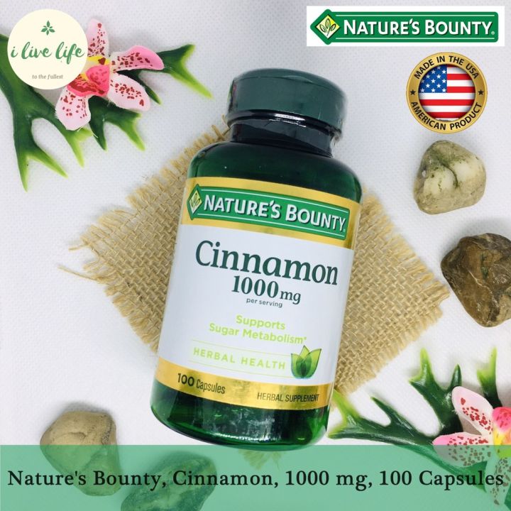 อบเชยสกัด-cinnamon-1000-mg-100-capsules-natures-bounty-ซินนามอน-อบเชยเทศ