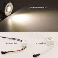 Hot 3W Mini COB ไฟสปอร์ตไลท์ LED 110V 220V สีดำสีเงินสีขาว