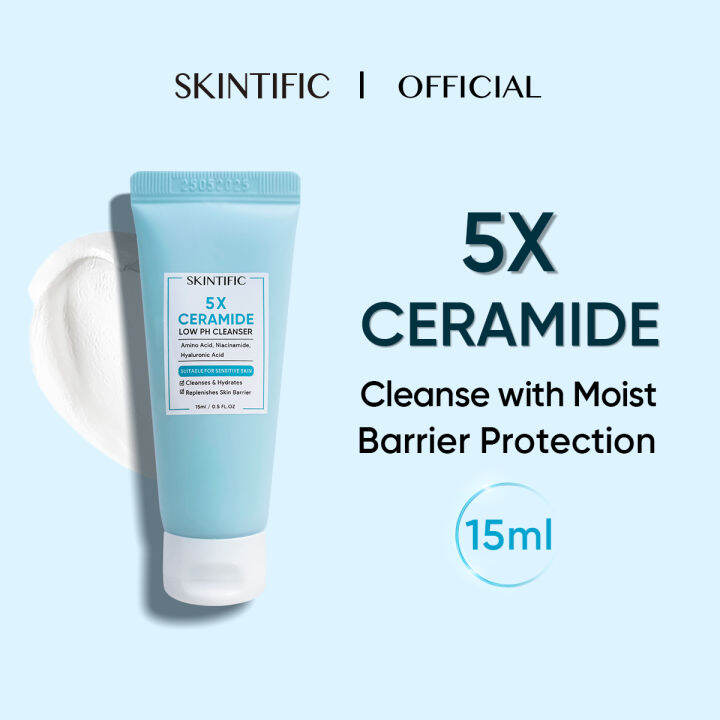 Skintific 5X Ceramide Low pH Cleanser Gentle Cleanser for Sensitive