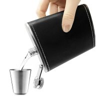 【CW】 Hip Flask Wine Pot Alcohol Drinking Bottle Drinker Drinkware for Camping 6-8oz