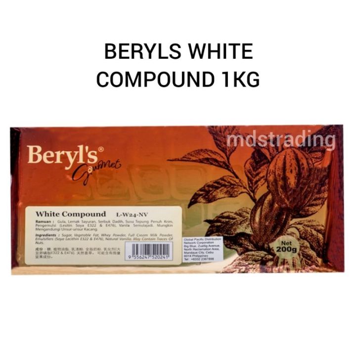 Beryls White Chocolate Compound Baking Bar 1KG | Lazada PH