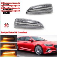 เครื่องหมายด้านข้างทวนสัญญาณไฟเลี้ยวแบบไดนามิก LED สำหรับ Opel Vauxhall Astra J K Crossland X Grandland Insignia B Zafira C (10)