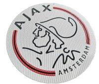 อาแจกซ์ อัมสเตอร์ดัม โลโก้ AJAX AMSTERDAM เหล็กตัดเลเซอร์ ขนาด30x30cmสีเหมือนจริง/เคฟล่า ใช้สีพ่นรถย์ภายนอกติดตั้งใด้ทั้งภายในภายนอกทนแดดทนฝน