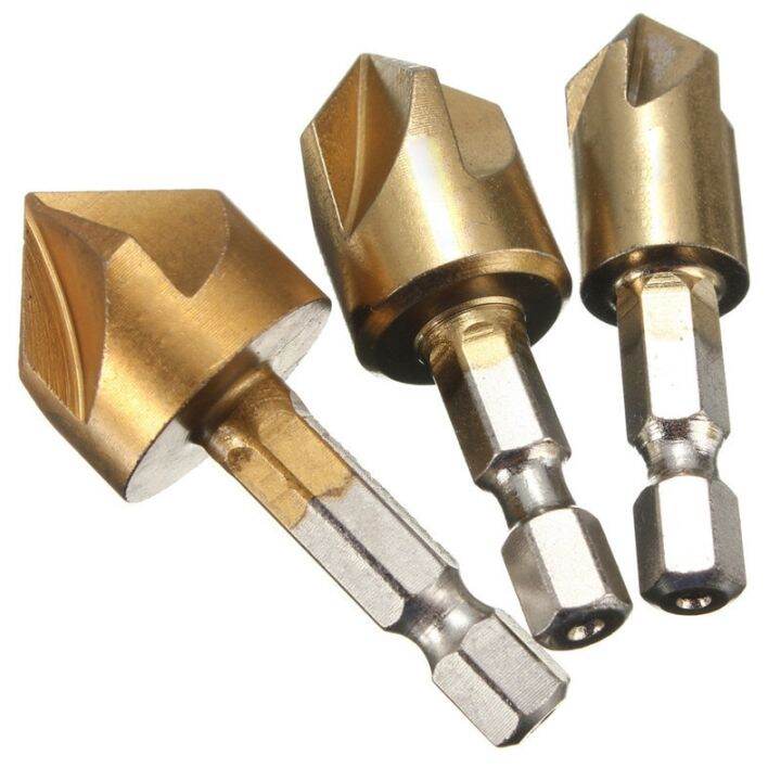 hh-ddpj3pcs-5-flute-chamfer-countersink-1-4-hex-shank-hss-wood-chamfering-cutter-chamfer-12-16-19mm-countersink-drill-bit