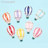 1Pc 3D Resin Hot Air Balloon Message Refrigerator Magnets Stickers Fridge Magnet DIY Mobile Phone Case Girl Headwear Decoration