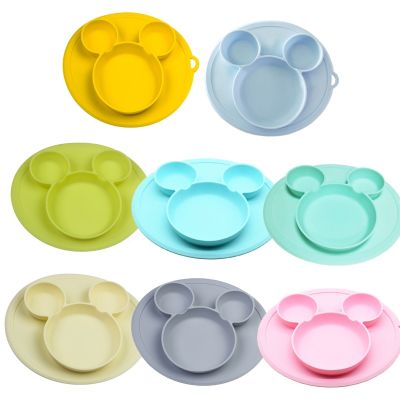 Baby Silicone Plate Kids Bowl Plates Baby Feeding Silicone Bowl Baby Silica Gel Dishes Kids Tableware