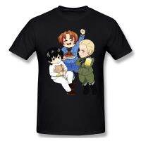 คุณภาพดีน่ารักพิเศษ TShirt Hetalia Axis Powers Personifications Of Countries World War II Anime Leisure Plus ขนาด T เสื้อเสื้อยืด