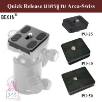 QUICK RELEASE PLATE PU25 PU40 และ PU50 สำหรับขาตั้งกล้องมาตรฐาน Arca Swiss by JRR ( Quick release plate PU25 PU40 PU50 )